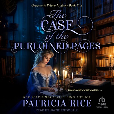 The Case of the Purloined Pages – omslag til lydbogen af Patricia Rice