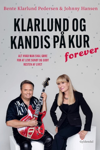 Klarlund og Kandis på kur – forever – omslag til lydbogen af Bente Klarlund Pedersen, Johnny Hansen
