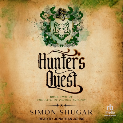 Hunter's Quest – omslag til lydbogen af Simon Shugar