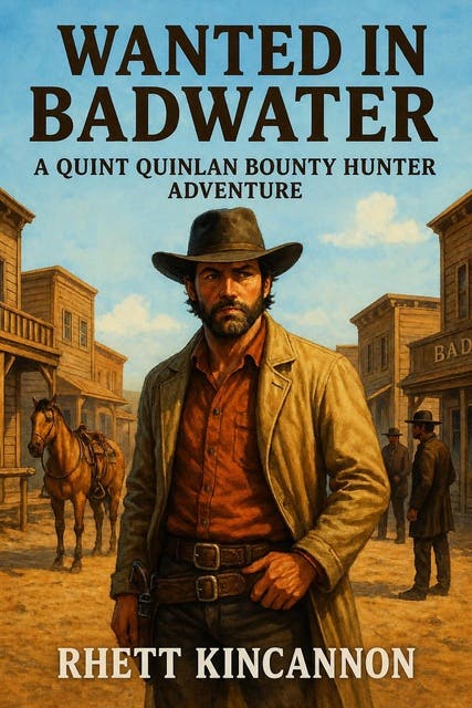 Wanted In Badwater: A Classic Western – omslag til lydbogen af Rhett Kincannon