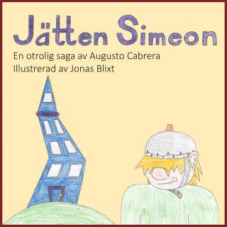 Jätten Simeon – omslag till ljudboken av Augusto Cabrera,Jonas Blixt