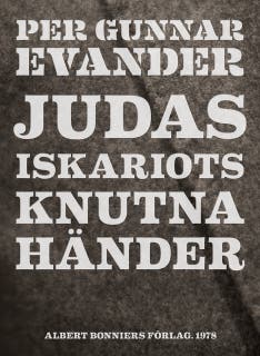 Judas Iskariots knutna händer – omslag till ljudboken av Per Gunnar Evander