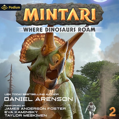 Where Dinosaurs Roam – omslag til lydbogen af Daniel Arenson