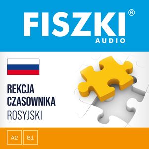 FISZKI audio – rosyjski – Rekcja czasownika – okładka audiobooka, autor Kinga Perczyńska