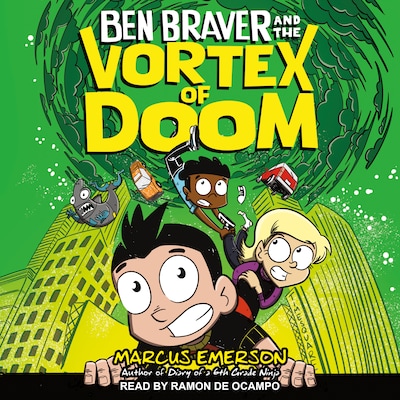 Ben Braver and the Vortex of Doom – omslag til lydbogen af Marcus Emerson