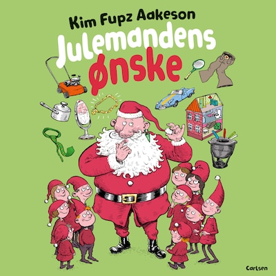 Julemandens ønske – omslag til lydbogen af Kim Fupz Aakeson
