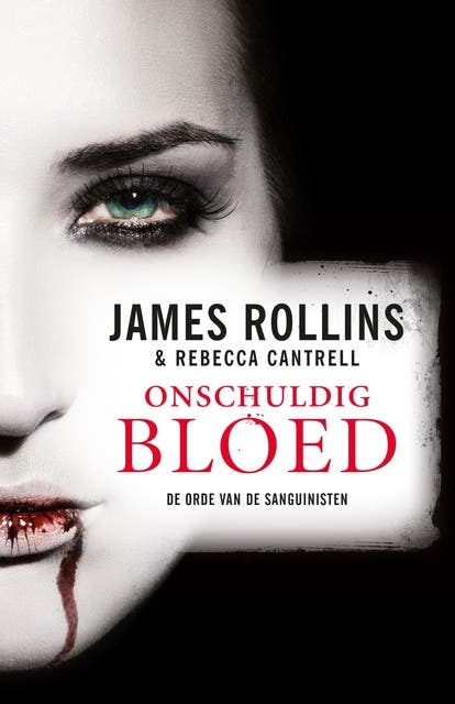 Onschuldig bloed – omslag van het luisterboek van James Rollins,Rebecca Cantrell
