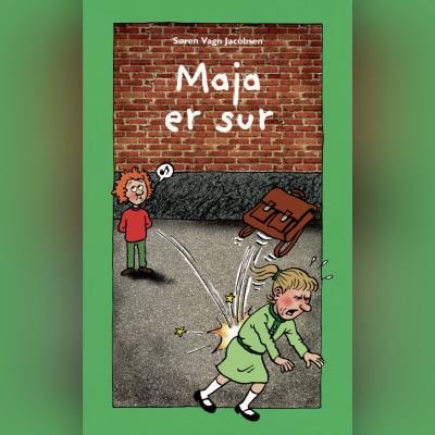 Maja er sur – omslag til lydbogen af Søren Vagn Jacobsen