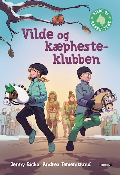 Vilde og kæphesteklubben – omslag til lydbogen af Jenny Bicho