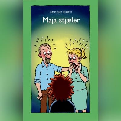 Maja Stjæler – omslag til lydbogen af Søren Vagn Jacobsen