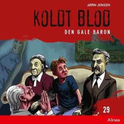 Koldt blod 29 - Den gale baron – omslag til lydbogen af Jørn Jensen
