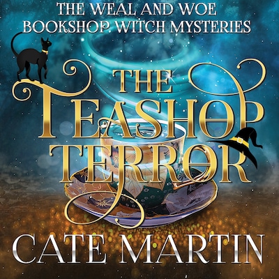 The Teashop Terror – omslag til lydbogen af Cate Martin