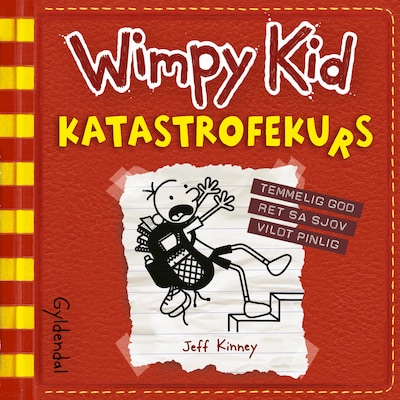 Wimpy Kid 11 - Katastrofekurs – omslag til lydbogen af Jeff Kinney