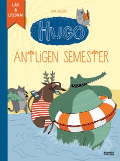 Äntligen semester! (e-bok + ljud) – omslag till ljudboken av Mia Nilsson