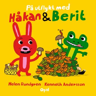 På utflykt med Håkan & Berit – omslag till ljudboken av Helen Rundgren