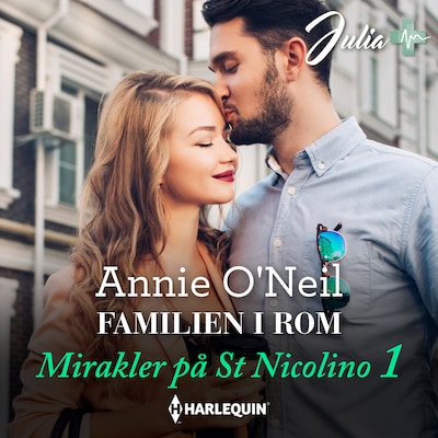 Familien i Rom – omslag til lydbogen af Annie O'Neil