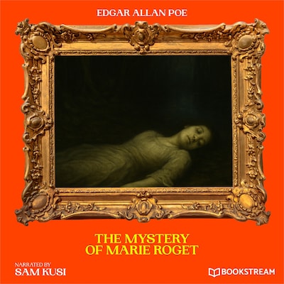 The Mystery of Marie Roget – omslag til lydbogen af Edgar Allan Poe