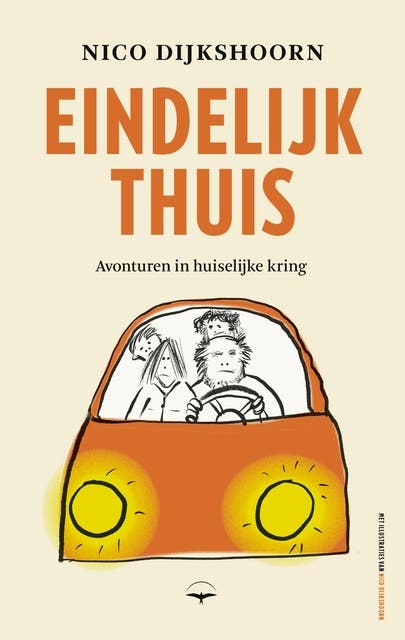 Eindelijk thuis: Avonturen in huiselijke kring – omslag van het luisterboek van Nico Dijkshoorn