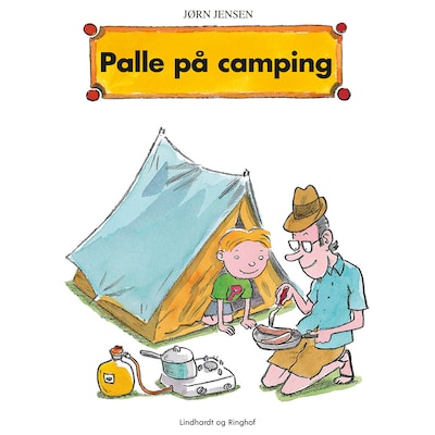 Palle på camping – omslag til lydbogen af Jørn Jensen