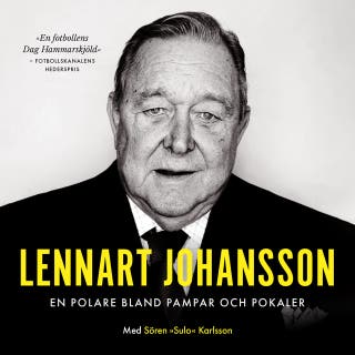 En polare bland pampar och pokaler – omslag till ljudboken av Lennart Johansson,Sören "Sulo" Karlsson