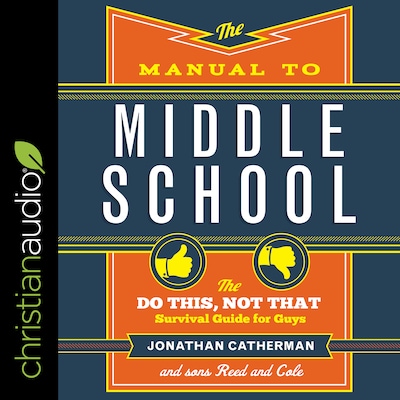 The Manual to Middle School – omslag til lydbogen af Jonathan Catherman