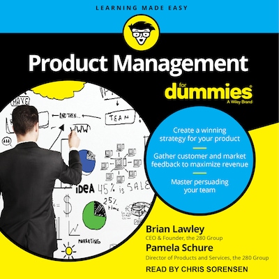 Product Management For Dummies – omslag til lydbogen af Brian Lawley, Pamela Schure