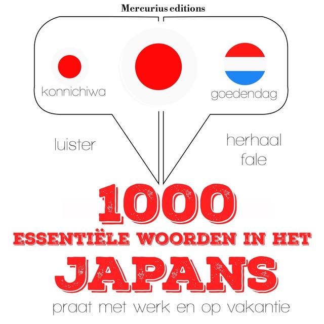 1000 essentiële woorden in het Japans – omslag van het luisterboek van JM Gardner
