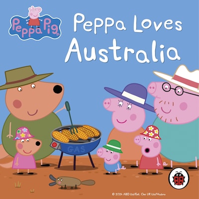 Peppa Pig: Peppa Loves Australia – omslag til lydbogen af Ladybird