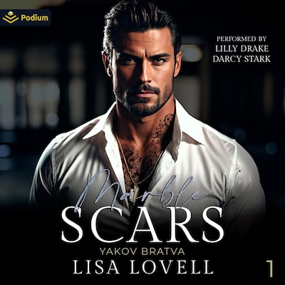 Marble Scars – omslag til lydbogen af Lisa Lovell