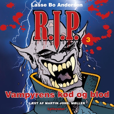 Vampyrens kød og blod – omslag til lydbogen af Lasse Bo Andersen