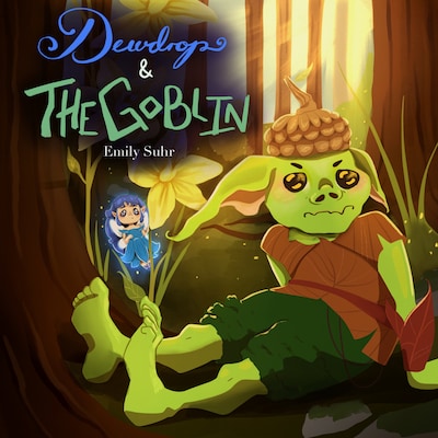 Dewdrop and the Goblin – omslag til lydbogen af Emily Suhr