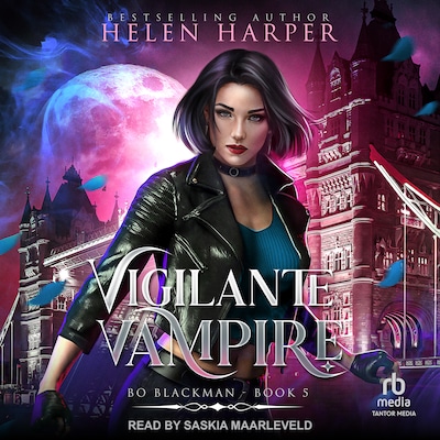 Vigilante Vampire – omslag til lydbogen af Helen Harper