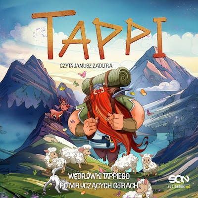 Tappi. Wędrówki Tappiego po Mruczących Górach – okładka audiobooka, autor Marcin Mortka