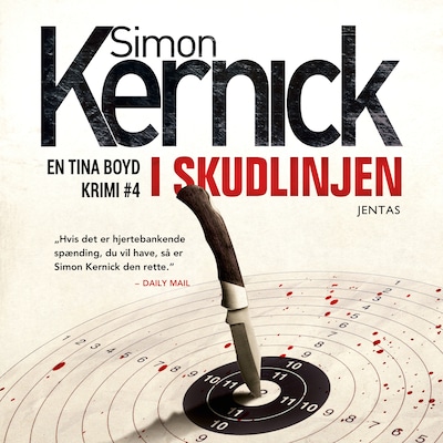 I skudlinjen – omslag til lydbogen af Simon Kernick