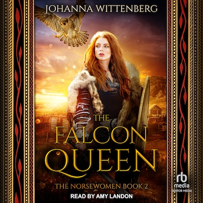 The Falcon Queen – omslag til lydbogen af Johanna Wittenberg