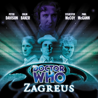 Doctor Who, Main Range, 50: Zagreus (Unabridged) – omslag til lydbogen af Gary Russell, Alan Barnes
