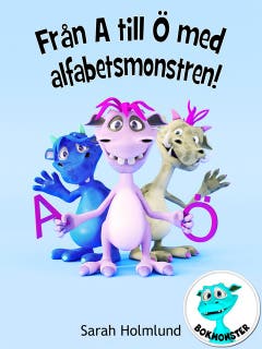 Från A till Ö med alfabetsmonstren! – omslag till ljudboken av Sarah Holmlund