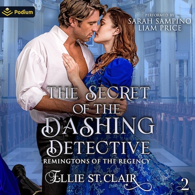 The Secret of the Dashing Detective – omslag til lydbogen af Ellie St. Clair