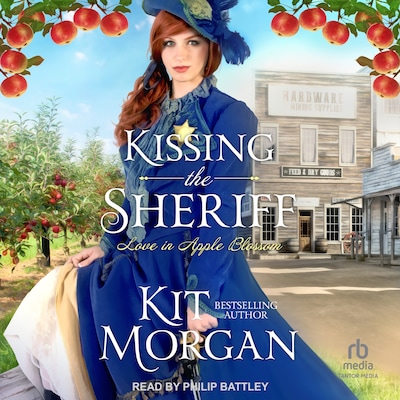 Kissing the Sheriff – omslag til lydbogen af Kit Morgan
