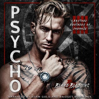 Psycho – omslag till ljudboken av Blake Blessing