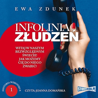 Historia Weroniki P. Infolinia złudzeń – okładka audiobooka, autor Ewa Zdunek