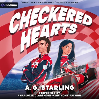 Checkered Hearts: An F1 Love Story – omslag til lydbogen af A. G. Starling