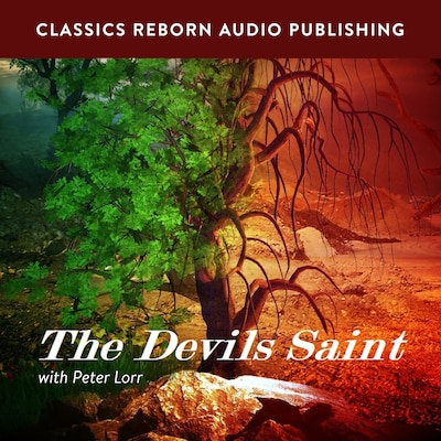 Suspense: The Devils Saint with Peter Lorr – omslag til lydbogen af Classic Reborn Audio Publishing