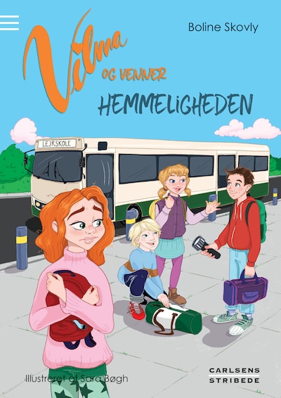 Vilma og venner - Hemmeligheden – omslag til lydbogen af Boline Skovly
