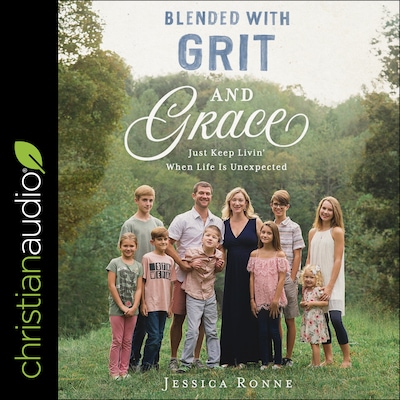 Blended with Grit and Grace – omslag til lydbogen af Jessica Ronne
