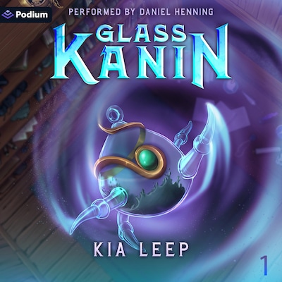 Glass Kanin: An Isekai LitRPG Adventure – omslag til lydbogen af Kia Leep