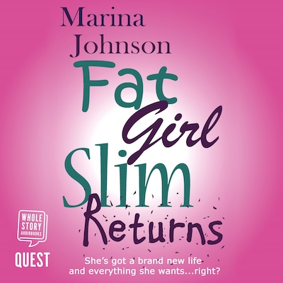 Fat Girl Slim Returns – omslag til lydbogen af Marina Johnson