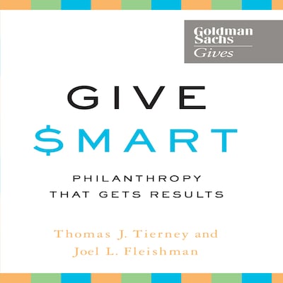 Give Smart – omslag til lydbogen af Joel L. Fleishman, Thomas J. Tierney