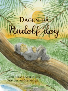 Dagen då Hudolf dog – omslag till ljudboken av Roland Andréasson