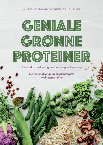 Geniale grønne proteiner – omslag til lydbogen af Christine Bille Nielsen, Anders Nedergaard